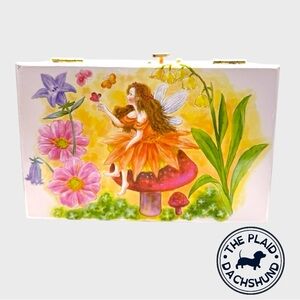 Vintage Fairy Garden Jewelry Box